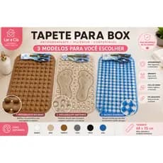 Tapete Antiderrapante para Banheiro Box com Ventosas – Segurança e Conforto | Cores Sortidas