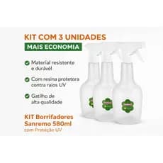 Kit ou unidade Borrifador | pulverizador Sanremo 580ml premium – Mais Durabilidade e resistencia!