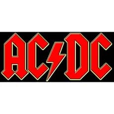 2x Adesivo AC/DC 18 x 8 cm Envio Imediato