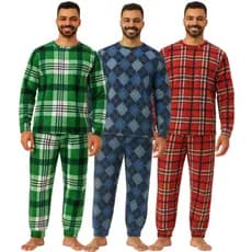 PIJAMA MASCULINO Soft Quentinho Inverno Liso e Estampado