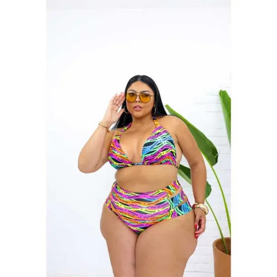 Biquíni Plus tres tiras com bojo varios modelos plus fio dental  Perfeitos  para seu  Verão Moda Praia