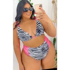biquíni estampado plus moda praia plus size  feminino grande biquíni confortável biquíni várias estampasuíni