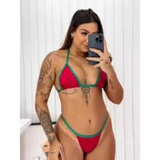 esse biquíni fita conforto  qualidade  toque fashionista veste até 38/40