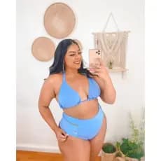 Biquíni Plus Size com Bojo Tres tiras Várias estampas estilo Conforto e Poder