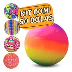 Kit 50 Bolas Vinil Dente Leite Grandes Lembrancinha Atacado