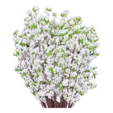 10 Galhos Flor Cerejeira Pessegueiro Artificial 1,20m Decora
