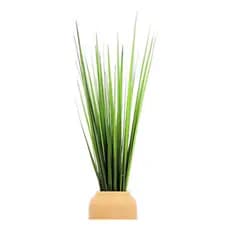 Kit 4 Capim Vanila Folhagem Artificial Capim Verde Realista