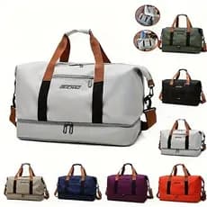 Bolsa De Viagem Impermeável De Grande Capacidade De Camada  Leve E Com Zíper De Duffel De Ioga Ao Ar Livre