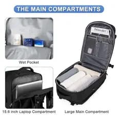 Mochila De Viagem Estilo Executivo , Unissex , extra Grande Capacidade , Adequada Para notebooks