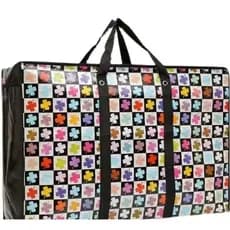 Sacolão Bolsa Impermeável com Zíper Kit 2 unidades – Ideal para Sacoleira e Compras no Atacado