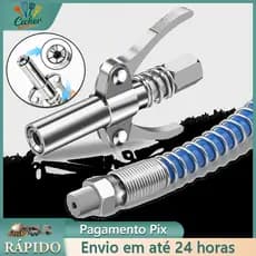 Máquina De Graxa Pneumática Elétrica Manual Com Bico Tipo Engrenagem/De Alta Pressão Alça Dupla