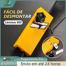 Plaina Cortador Refilador Aparador de Fita Borda Curvada 45º MDF Drywall Gesso