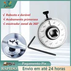 Transferidor Medidor De Grau Torquímetro Angular 1/2 Profissional Aperto Em Torquímetro Corneta