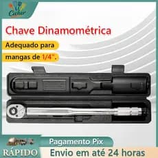 Torquimetro De Estalo Mini P/ Soquete 1/4 5-25 Nm 0,5kg A 2,5kg