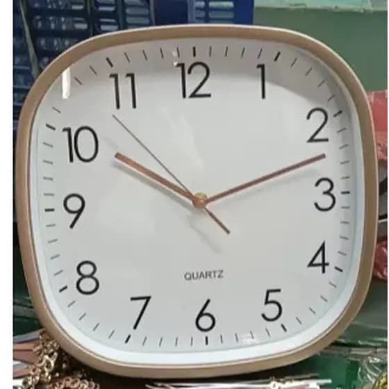 40cm 30CM relógio de parede quadrado canto redondo Anti-colisão Design mudo sala de estar entrada doméstica sem perfuraç
