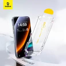Protetor de Tela Baseus 2pcs para iPhone 15 16 Pro Max Vidro Temperado Plus HD Transparente Filme de Proteção Anti-Espiã