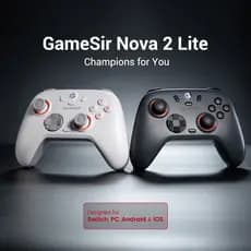 Novo GameSir Nova 2 Lite Gamepads PC Switch 2 Controlador para Nintendo Vapor iOS Android com Joystick de Efeito Hall MP
