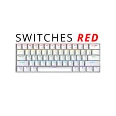 Teclado Mecânico Gamer K61 Apayado RGB Switch Vermelho 60% Compacto USB Anti Ghosting PC Gamer