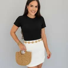 Blusinha T-Shirt Feminina Canelada Blusa Básica  Confortável Ribana premio