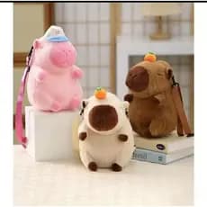 Capivara Pelúcia Adoravel Fofinha Media, Reforçada de Alta Qualidade  Brinquedo Infantil