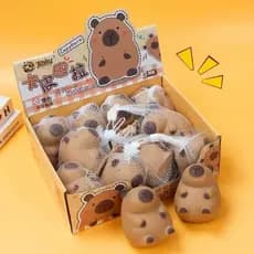 Capivara Anti-Stress EVA - Brinquedo Lento Rebound para Decoração (Fidget Toy)
