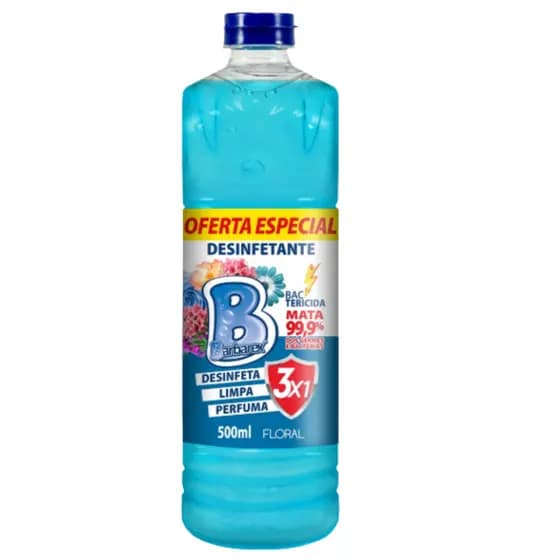 Desinfetantes Uso Geral Perfumado Floral 500ml Barbarex