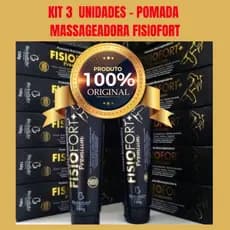 Pomada Massageadora FisioFort Premium Bio Instinto 150g pomada desodorante treino dores musculares