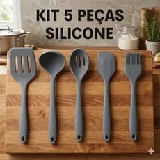 Jogo de Utensilios Cozinha Kit Peças Silicone