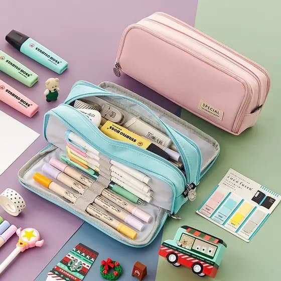 Estojo Lápis Multifuncional De Grande Capacidade/estojo escolar/estojo feminino/estojo grande/estojo organizador/materia