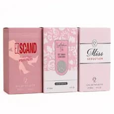 Kit 3 Perfume Feminino Marcantes Alta Fixação Eau de Toilette 100ml