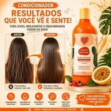 Condicionador para Cabelos Oleosos Oleosos Nunca 500ml Mais Hidratação Leve Controle da Oleosidade e Brilho