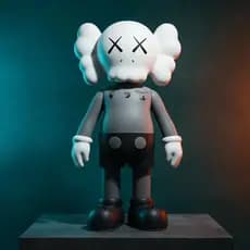 Estátua Kaws 40cm Boneco Decorativo XX Eyes | Escultura Geek Colecionável Art Toy Premium para Sala e Quarto