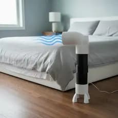 Ventilador de Cama Portátil Silencioso com Duto | Resfriamento Sob Lençol Potente e Econômico | Mini Fan Ajustável