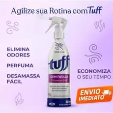 Tuff Desamassa Fácil  Sem Passar Neutraliza Odor Roupas Perfumado Fim do Ferro de passar
