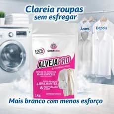 2kg Percarbonato Alto Poder de Limpeza limpa roupas brancas e coloridas