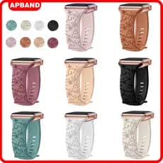 Pulseira De Silicone Printed Para Apple Watch IWatch Ultra SE 3 2 Series 11 10 9 8 7 6 49 46 45 44 42 41 40mm Feminino