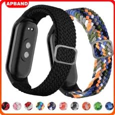 Pulseira De Nailon Elástico Braided Para Relógio Smartwatch Xiaomi Mi Band 10 9 8 7 6 5 4 3 Miband 10 Acessórios Strap