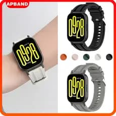 Pulseira 22mm De Silicone Esportiva Para Redmi Watch 5 Active/5 Lite/Samsung/Huawei/Garmin/Amazfit Bip 6 5/Xiaomi/Aolon