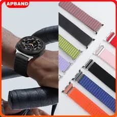 Pulseira Strap Nailon for Relógio Smartwatch Samsung Galaxy Watch 8 40mm 44mm Watch 8 Classic 46mm Acessórios