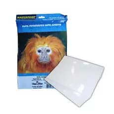 Papel Fotográfico 130g A4 Glossy Adesivo - 50 Folhas Masterprint