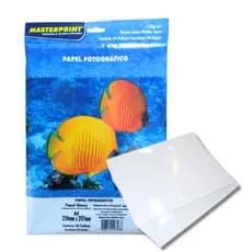 Papel Fotográfico 120g A4 Glossy Dupla Face Masterprint - Pacote c/ 50 Folhas