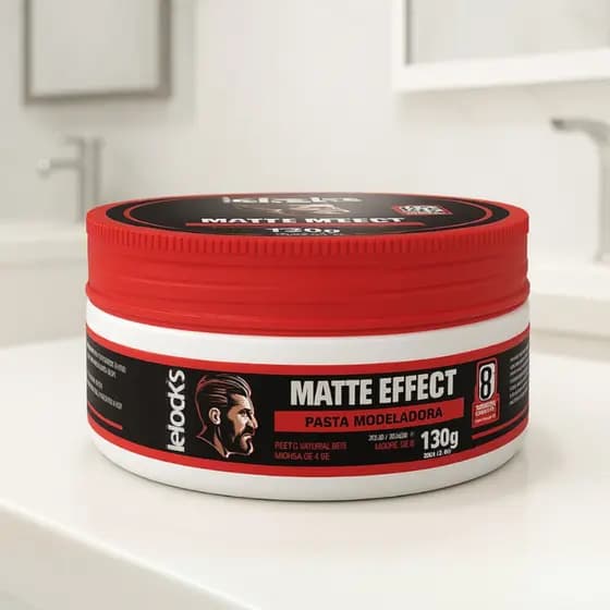 Pasta Modeladora Lelooks Matte Effect 130g Efeito Seco Natural