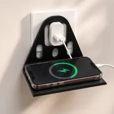 Suporte De Parede Para Celular Carregando Na Tomada