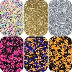 Granulados Coloridos Comestíveis para Confeitos Doces Brigadeiros Bolos 30g Diversas Opções
