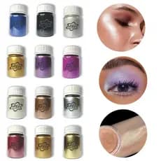 Pó Perolado 20g Iluminador Facial Corporal Sombra Maquiagem Para Carnaval Festas Diversas Cores