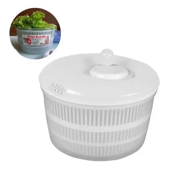 Secador De Salada E Verduras Centrífuga Manual 24,5cm