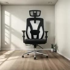 Cadeira Para Escritorio Modelo Presidente Munique Com Mecanismo Relax Alto Conforto Robusta e Base metálica Ref. 5904111
