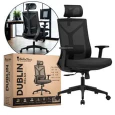 Cadeira Presidente Ergonômica Sistema Relax inclinação para relaxamento Apoio de Cabeça Ajustavél Bella Chair 5904411