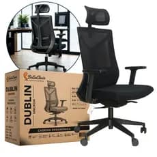 Cadeira de Escritório Giratória Dublin Sincron Slider Presidente Ref. 5905711 - Bella Chair