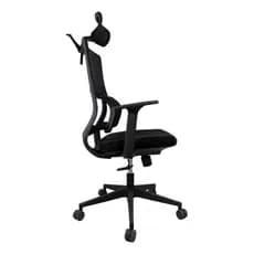 Cadeira Aruba Giratoria C/ Base em Nylon Assento Estofado Encosto em Mesh e Braço Fixo Pp e Sistema